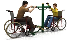 Handicap Arm Trainer and Feet Pedal