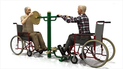 Handicap Arm Trainer and Feet Pedal